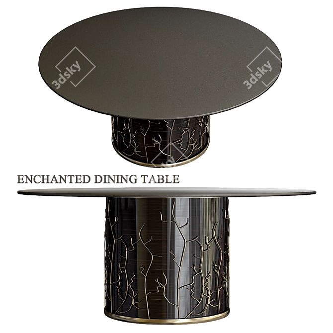 Enchanted Feast: Magical Dining Table 3D model image 1