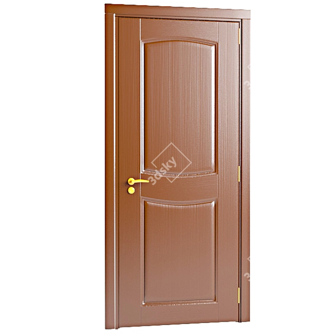 Elegant Entry Door 3D model image 1