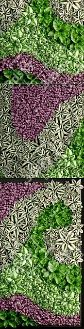 EcoWall: Vertical Garden Module 3D model image 2