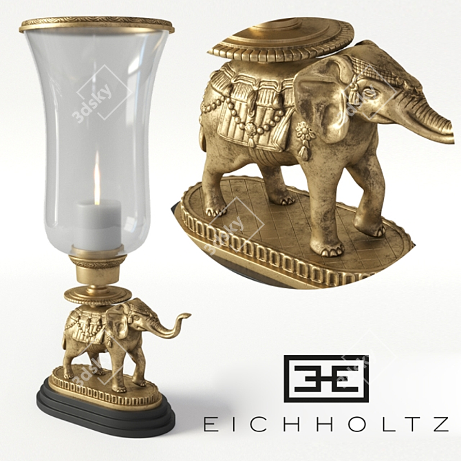 Elegant Eichholtz Table Lamp 3D model image 1