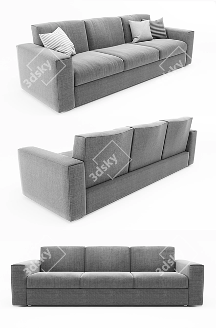 Bodema Wave Modern Sofa 3D model image 2