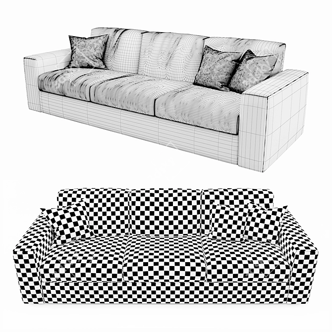 Bodema Wave Modern Sofa 3D model image 3