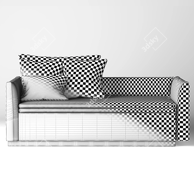 2 Seater Sofa Bed Set 3D model image 3