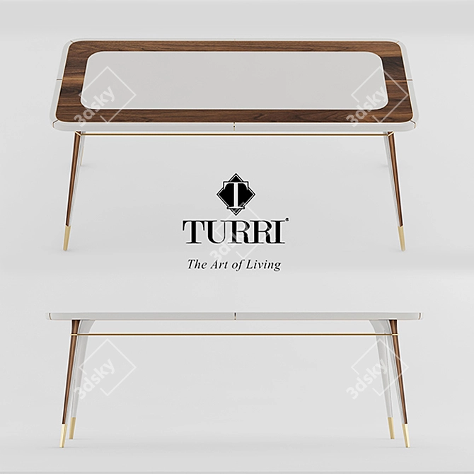 Turri Melting Light Table 3D model image 1