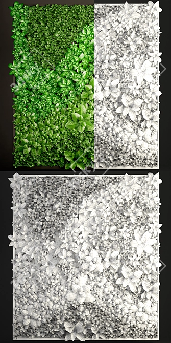 Green Wall Module: Vertical Garden 6 3D model image 3