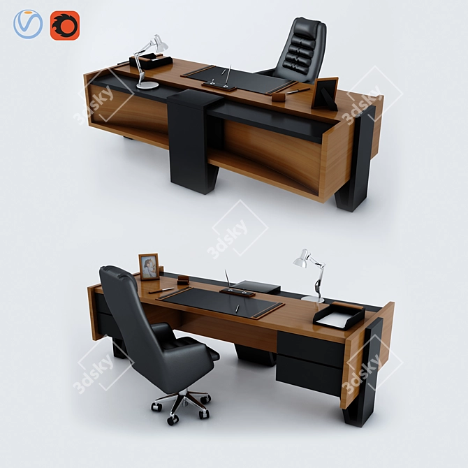 Modern ROSSI Office Furniture 3D model image 1