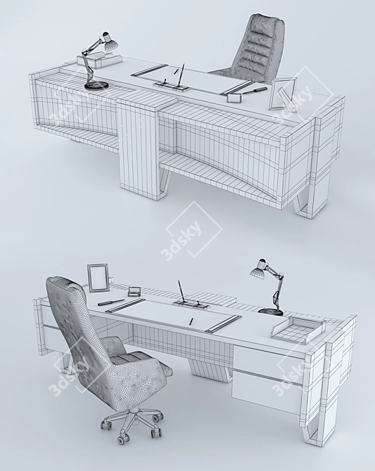 Modern ROSSI Office Furniture 3D model image 2