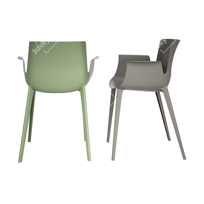 Ultra lightweight and stylish Kartell Piuma Chair 3D model image 3