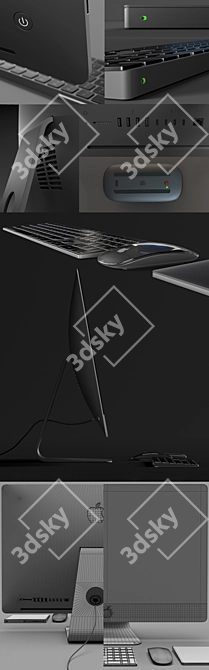 Powerful iMac Pro: 2017 Edition 3D model image 3