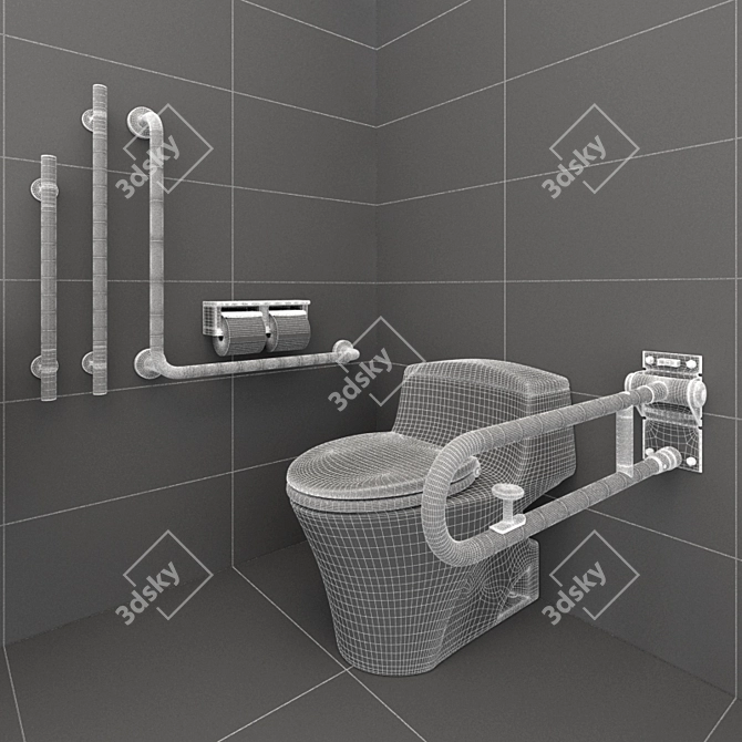 Toto CW923SGUR Toilet & Accessible Equipment 3D model image 3