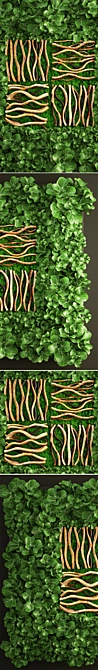 VertiWall Green Module: Vertical Garden & Moss Wall 3D model image 2