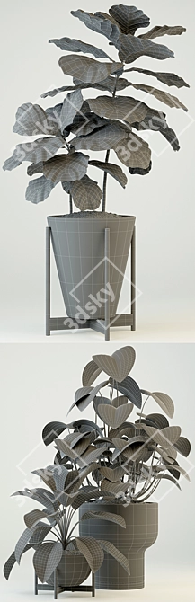 Modernica Pots Collection: 74 Stylish Plant Holders 3D model image 3