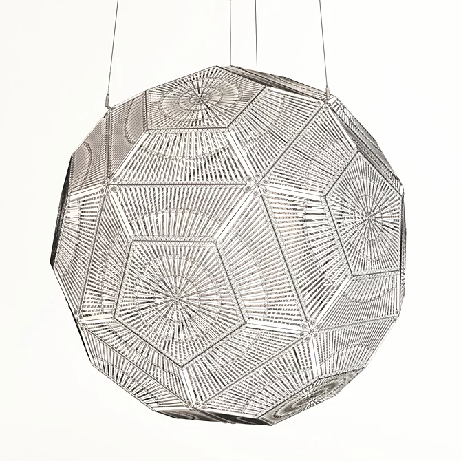 Modern Ball Pendant Light 3D model image 2