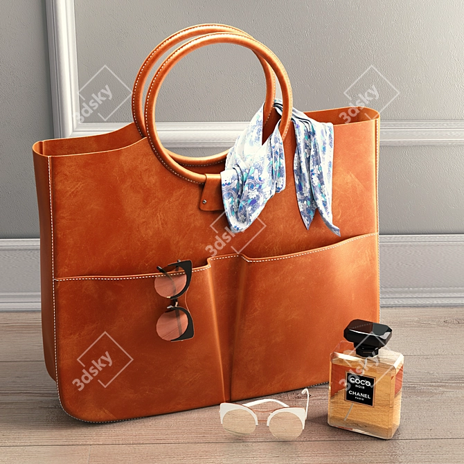 Elegant Polys Handbag VOL2 3D model image 1