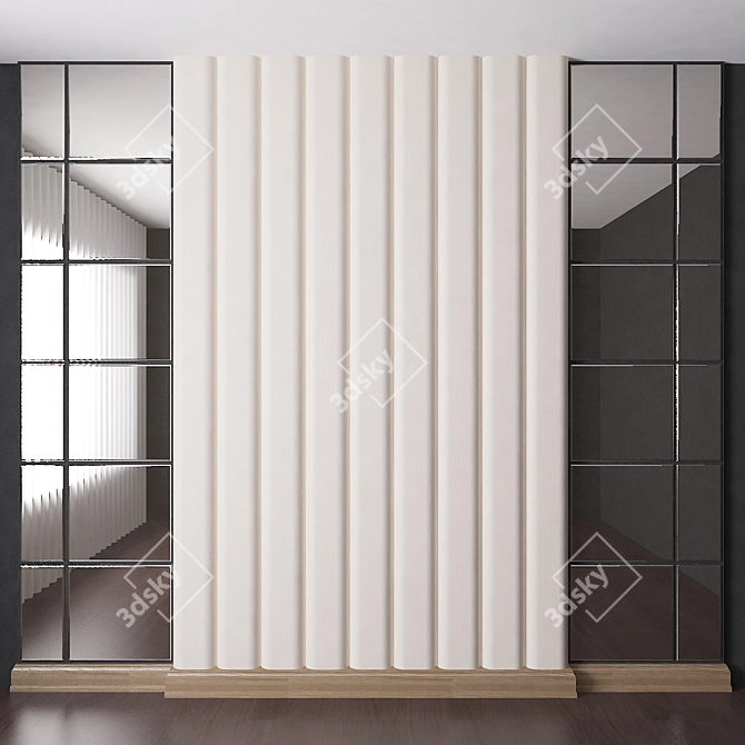 Modern Wood Bedroom Set 3D model image 1