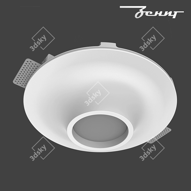 Z-in C50 D100: Stylish Recessed LED Lights 3D model image 1