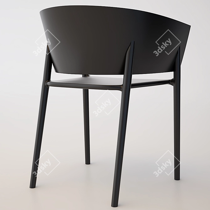 Elegant Africa Chair: Indoor/Outdoor Beauty 3D model image 2