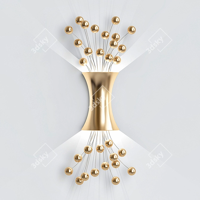 Golden Glow Sconce by Boyd 3D model image 1