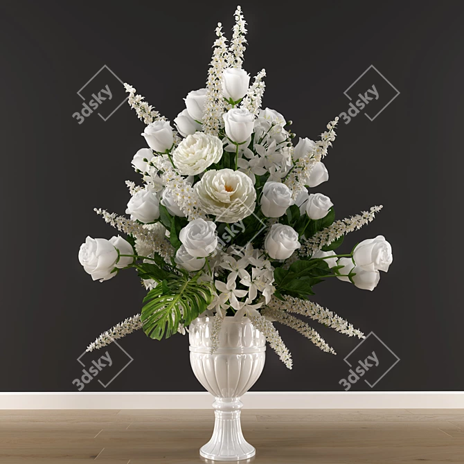 Gorgeous Blooms: Extraordinary Grand Bouquet 3D model image 1