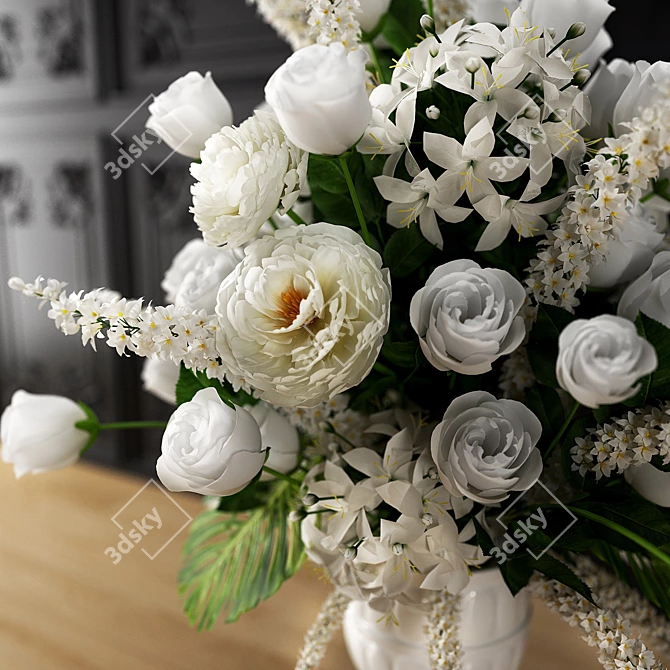 Gorgeous Blooms: Extraordinary Grand Bouquet 3D model image 2