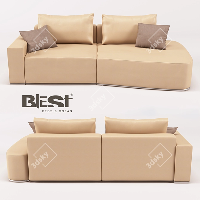 Versatile BL_101 Modular Sofa 3D model image 1