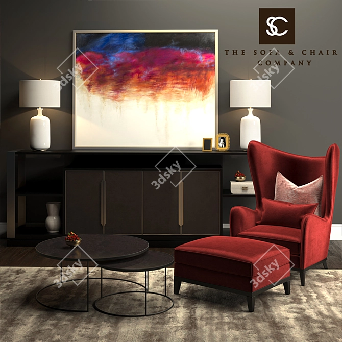 Christmas Deco Set | Luxurious Living Furniture 3D model image 1