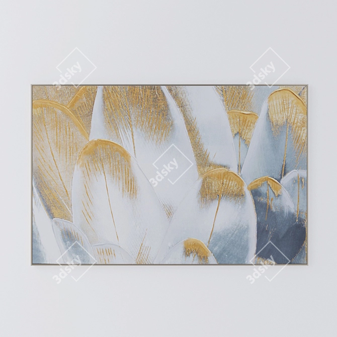 Elegant Feathered Duology Art 3D model image 1