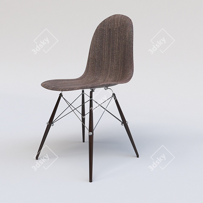 Sleek Modern Chair 3D model image 3