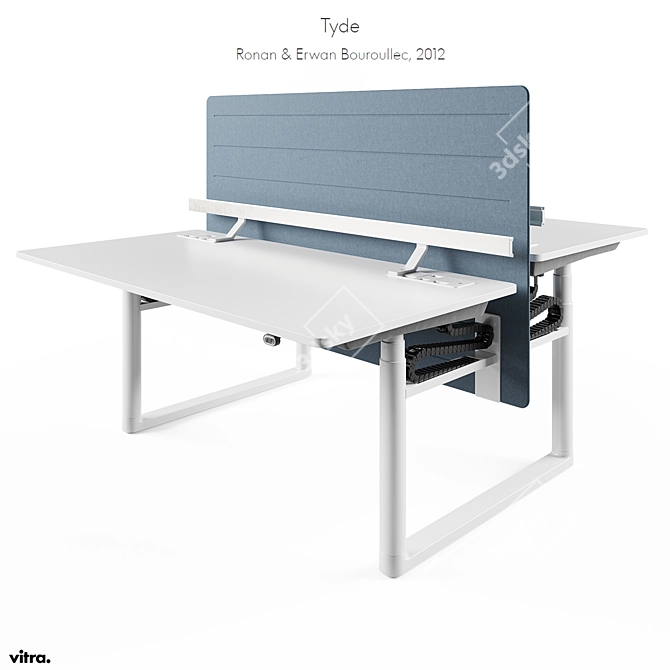 Tyde Modular Workspace System 3D model image 1