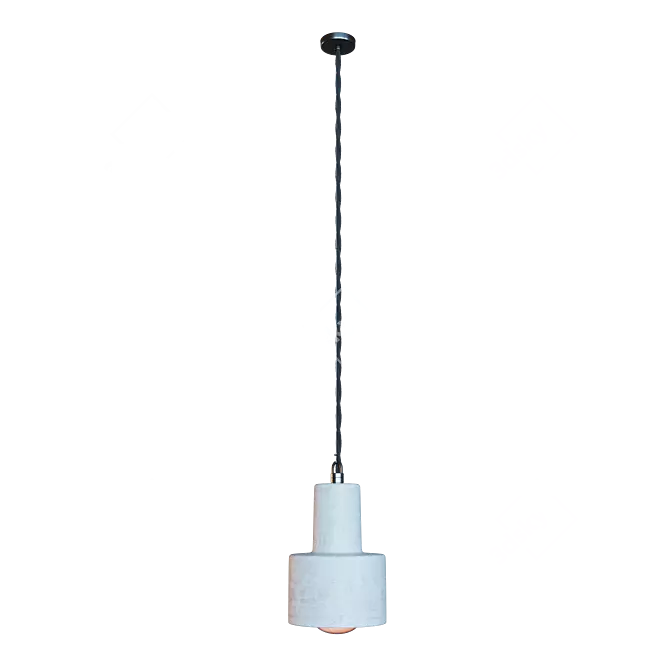 Industrial Loft Pendant Light Fixture 3D model image 1