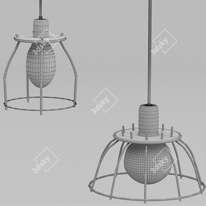 Contemporary Hanging Pendant Lights 3D model image 3