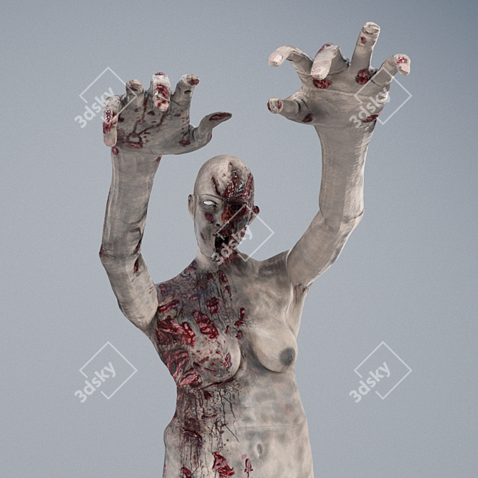 Walking Dead: Animatronic Zombie 3D model image 2