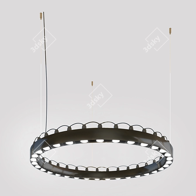 Modern Brilliant Pendant Light - 33 Lamps 3D model image 2
