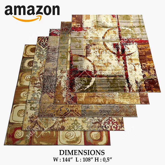 Modern Area Rugs for Home 3D model image 1