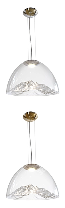 Mountain View: Elegant Suspension Lamp 3D model image 2