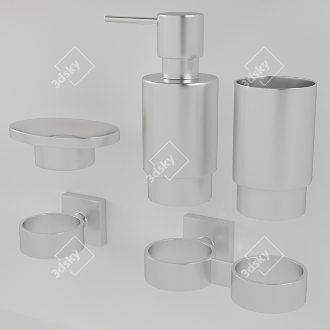 Spirella Nyo Bathroom Accessories 3D model image 2