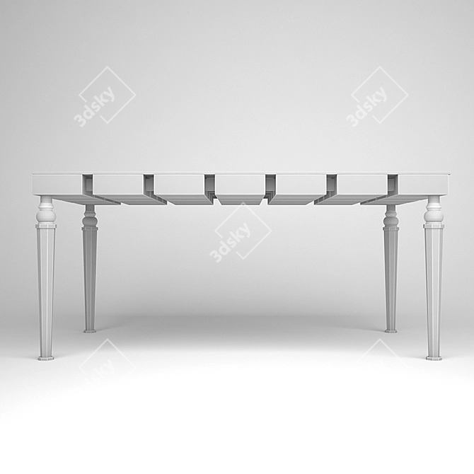 Garda Decor Dining Table - Elegant & Functional 3D model image 2