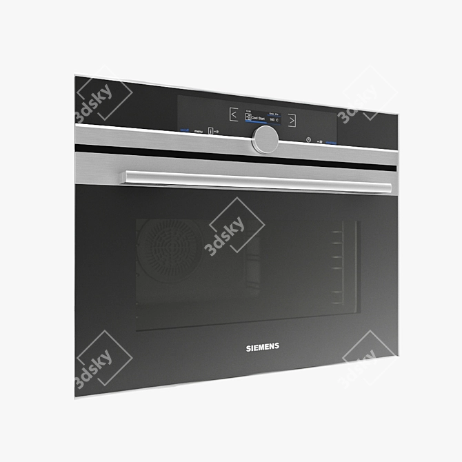 Siemens iQ700 Compact Oven: The Perfect Kitchen Appliance 3D model image 2