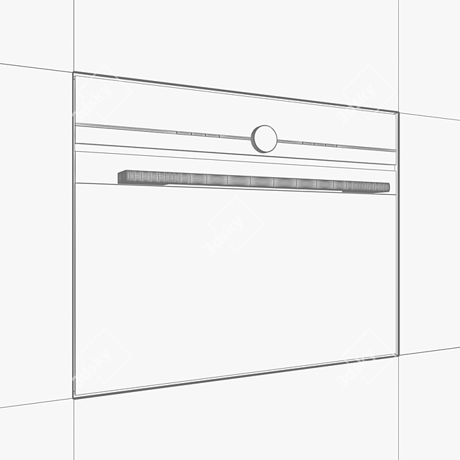 Siemens iQ700 Compact Oven: The Perfect Kitchen Appliance 3D model image 3