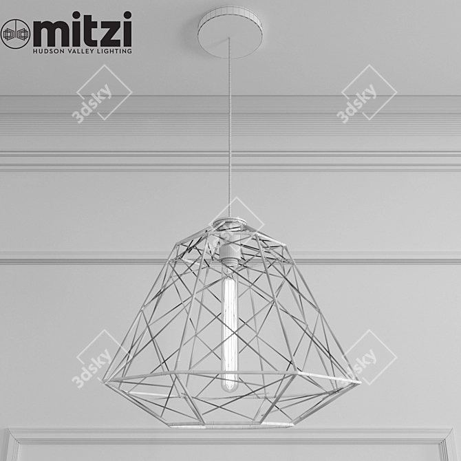 Brilliant Brass Ani Pendant 3D model image 3