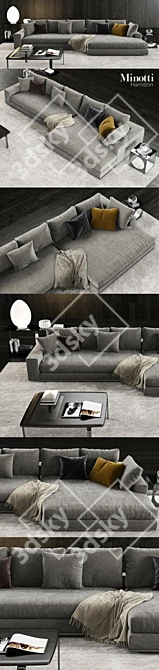 Contemporary Minotti Furniture Collection 3D model image 2