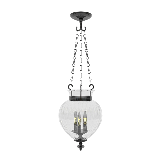 Modern LED Ceiling Lamp 3D model image 1