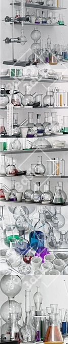 Laboratoria Labware Set 3D model image 2