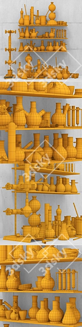 Laboratoria Labware Set 3D model image 3