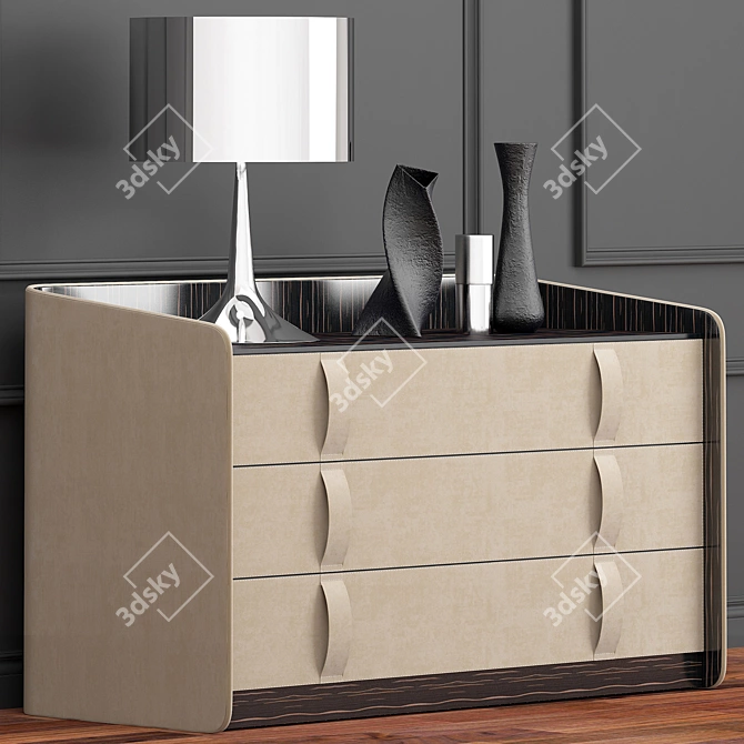 Modern Flou Gentleman Chest: 1230 x 740 x 570mm 3D model image 1