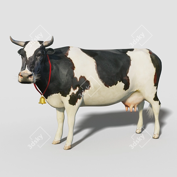 "Masha" - The Cute Cow 3D model image 2