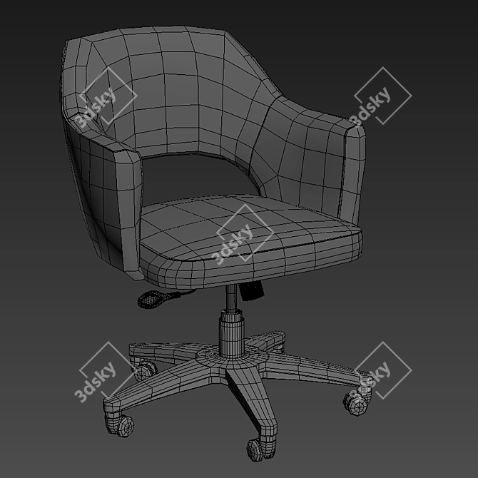 Elegant Eero Saarinen Swivel Chairs 3D model image 2