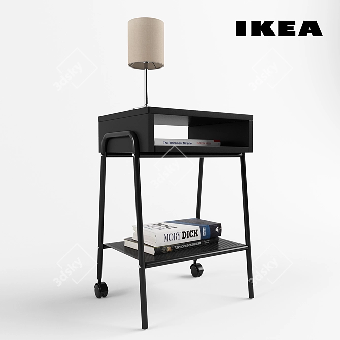 Sleek Set with Setskog Curbstone & Ingared Lamp 3D model image 1