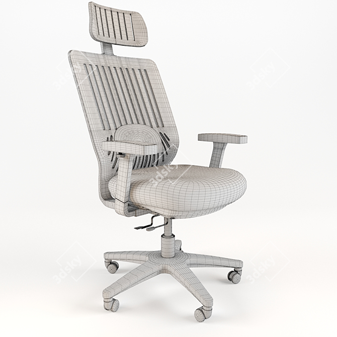 ErgoSwivel Office Chair: Premium Hydraulic Swivel 3D model image 2