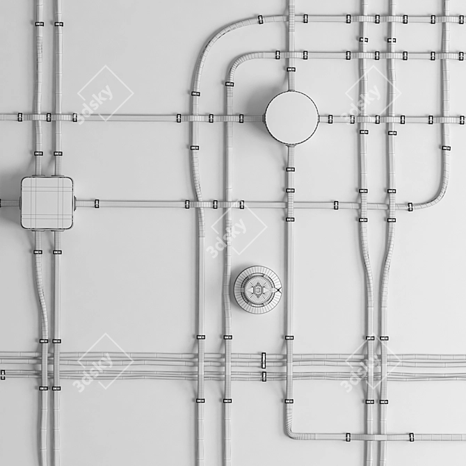 VersaWire: Modular Electrical Wiring Set 3D model image 2